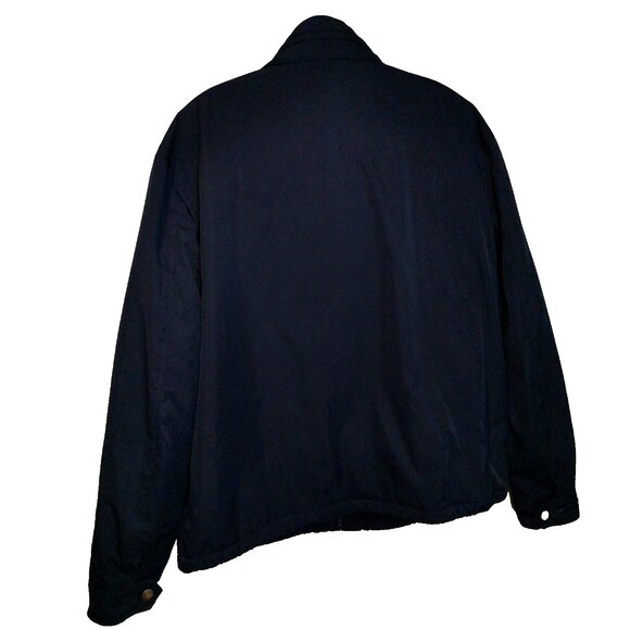 Vintage Polo Ralph Lauren Harrington Bomber Jacket Navy Fleece Lined, Mens XXL - Picture 3 of 15